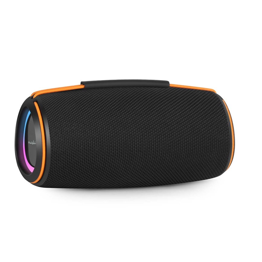 LED įkraunamas garsiakalbis 60 W/2000 mAh IPX4 juodas