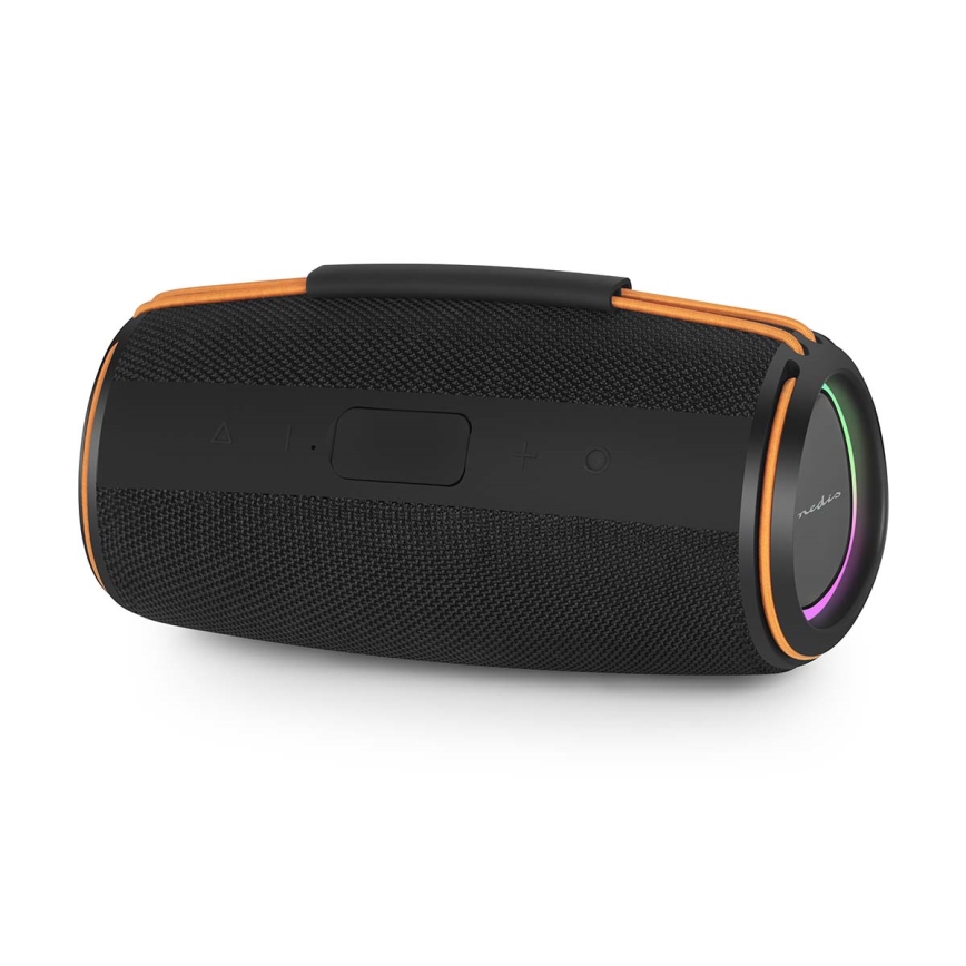 LED įkraunamas garsiakalbis 60 W/2000 mAh IPX4 juodas
