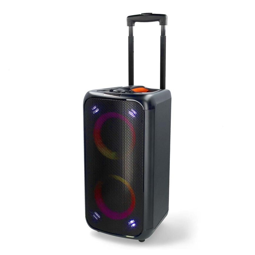 Įkraunamas LED RGB garsiakalbis 240W/4000 mAh + nuotolinio valdymo pultas