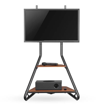 Grindinis stovas televizoriui 37-75" juoda/ruda