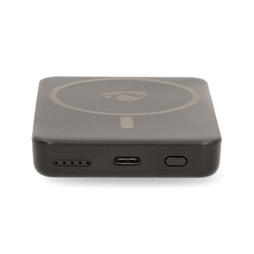 Išorinė baterija 2in1 MagSafe 5000 mAh juoda