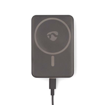 Išorinė baterija 2in1 MagSafe 5000 mAh juoda