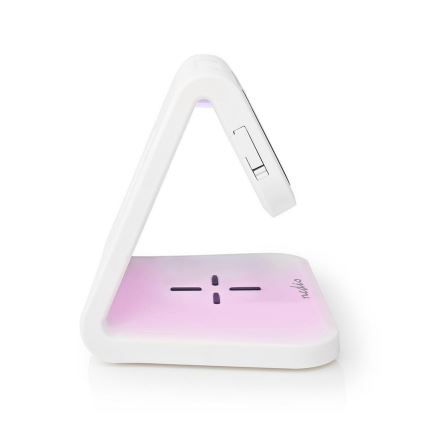 LED RGB Žadintuvas su belaidžiu įkrovikliu LED/10W/5V balta