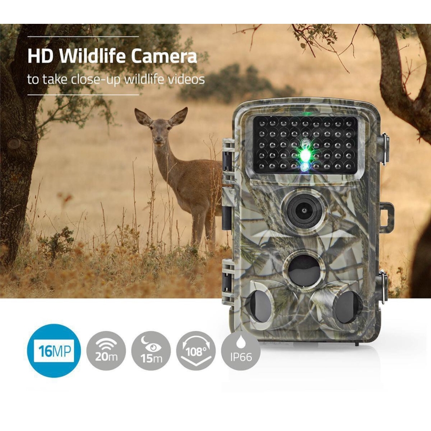 Kameros gaudyklė su jutikliu 24MP Full HD 8xAA IP66
