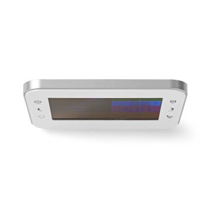 Meteorologinė stotis su LCD ekranu 230V baltas