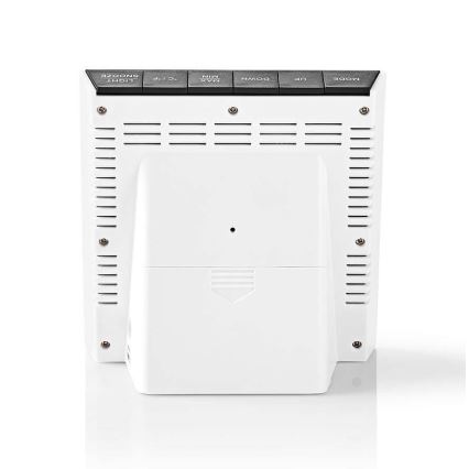 Orų stotis su spalvotu LCD ekranu 230V/3xAAA + 2xAA juoda