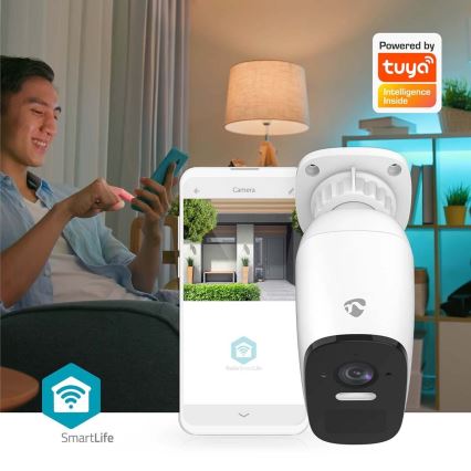 Išmani lauko įkraunama kamera su jutikliu SmartLife 4MP Quad HD 1440p 5V/5200mAh Wi-Fi Tuya IP66