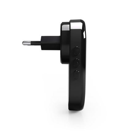 Gongas SmartLife Wi‑Fi durų skambučiui, juodas