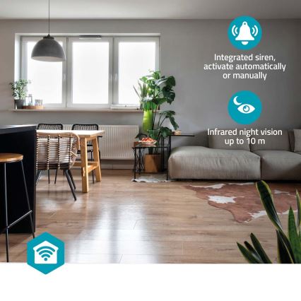 Išmanioji kamera Smartlife 5V 3MP Full HD 1296p Wi-Fi Tuya