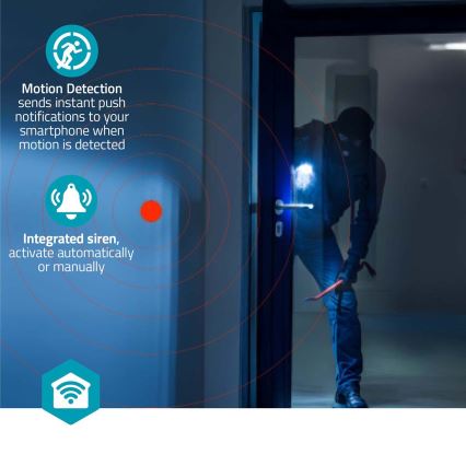 Išmanioji kamera Smartlife 5V 3MP Full HD 1296p Wi-Fi Tuya