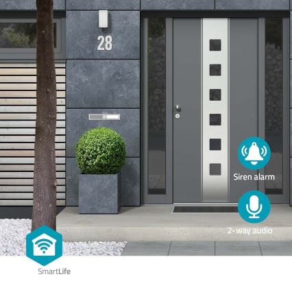 Išmanioji lauko kamera SmartLife Full HD 1080p su LED apšvietimu Wi-Fi Tuya IP65