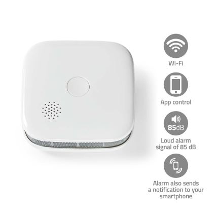 Dūmų detektorius SmartLife 3V/1xCR123A Wi-Fi Tuya