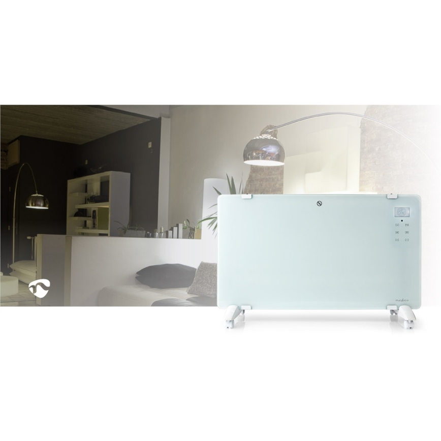 Elektrinis šildytuvas/konvektorius 2000 W/230 V, Wi‑Fi, IP24, su termostatu