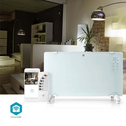Elektrinis šildytuvas/konvektorius 2000 W/230 V, Wi‑Fi, IP24, su termostatu