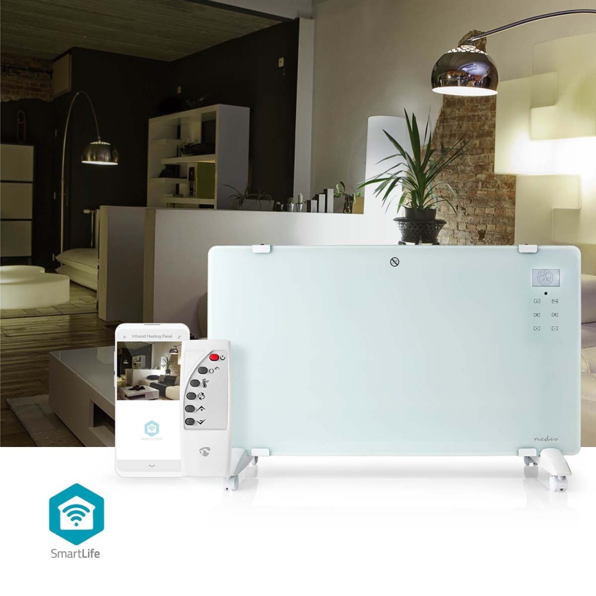 Elektrinis šildytuvas/konvektorius 2000 W/230 V, Wi‑Fi, IP24, su termostatu