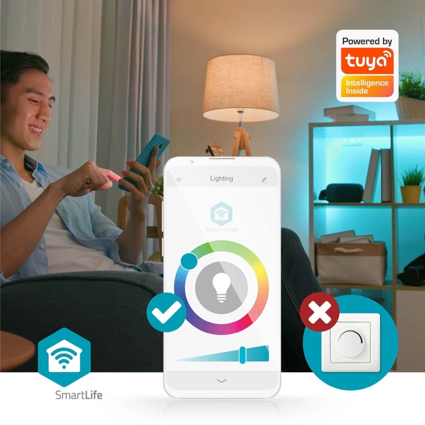 RGBW Reguliuojamas lubinis šviestuvas SmartLife LED/18W/230V 2700-6500K Wi-Fi Tuya