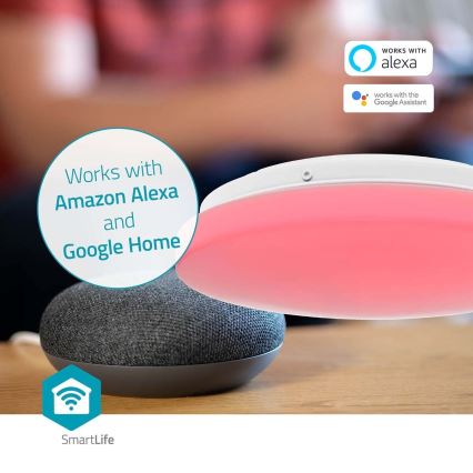 LED RGBW Pritemdomas sieninis vonios šviestuvas SmartLife LED/18W/230V 2700-6500K IP44 Wi-Fi Tuya