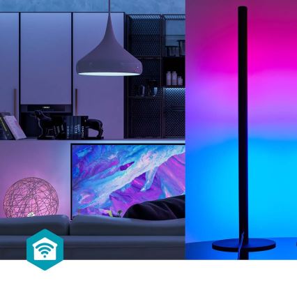 RINKINYS 2x LED RGBIC reguliuojama stalinė lempa SmartLife LED/36W/230V 55 cm 2700-6500K Wi-Fi Tuya + nuotolinio valdymo pultas