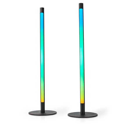RINKINYS 2x LED RGBIC reguliuojama stalinė lempa SmartLife LED/36W/230V 55 cm 2700-6500K Wi-Fi Tuya + nuotolinio valdymo pultas