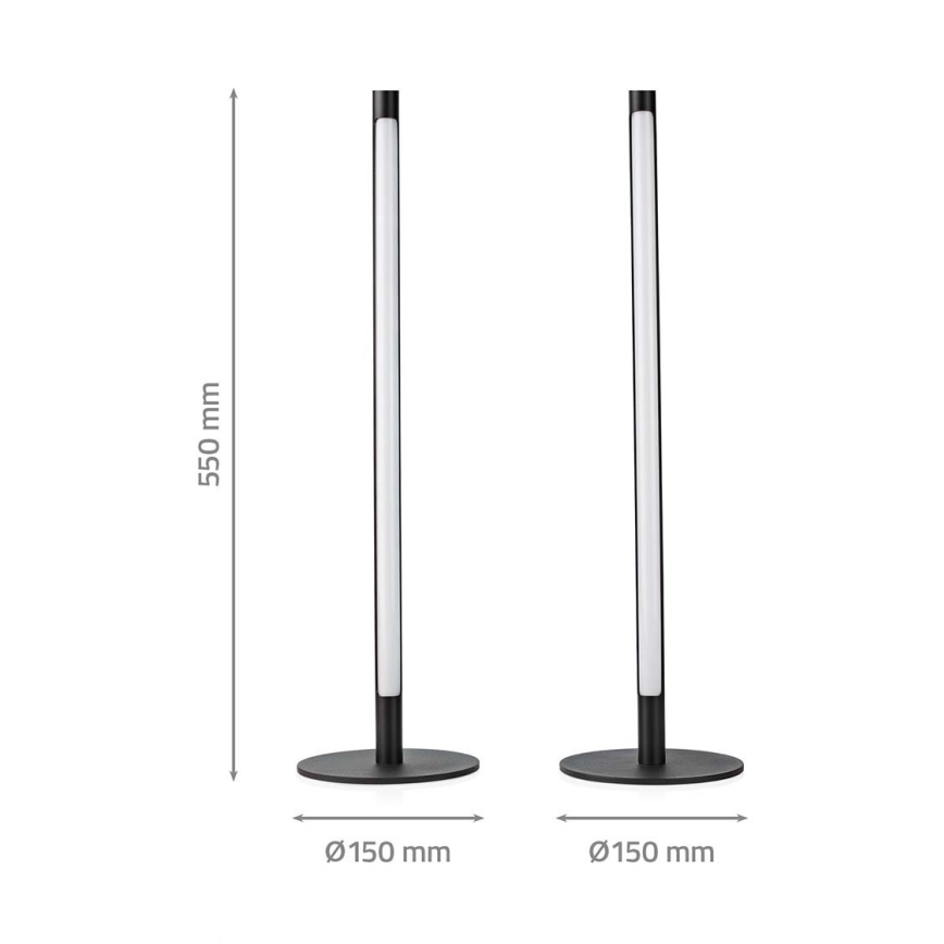 RINKINYS 2x LED RGBIC reguliuojama stalinė lempa SmartLife LED/36W/230V 55 cm 2700-6500K Wi-Fi Tuya + nuotolinio valdymo pultas