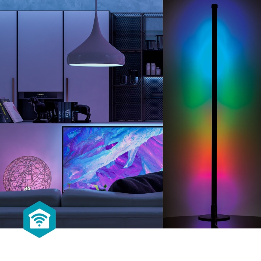 LED RGBIC Pritemdomas toršeras Smartlife LED/10W/230V 100,5 cm 2700-6500K Wi-Fi Tuya + nuotolinio valdymo pultas