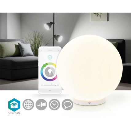 LED RGBW Reguliuojama stalinė lempa SmartLife LED/5W/5V Wi-Fi