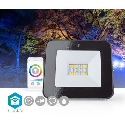 LED RGBW Reguliuojamas prožektorius  SmartLife LED/20W/230V Wi-Fi IP65 2700-6500K