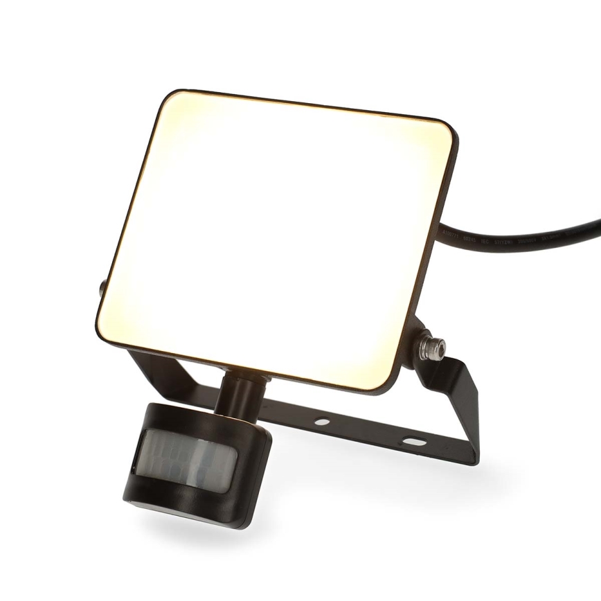 Reguliuojamas LED prožektorius SmartLife, kištukinis, su judesio jutikliu, 20W/230V, 3000-6500K, IP44, Wi‑Fi