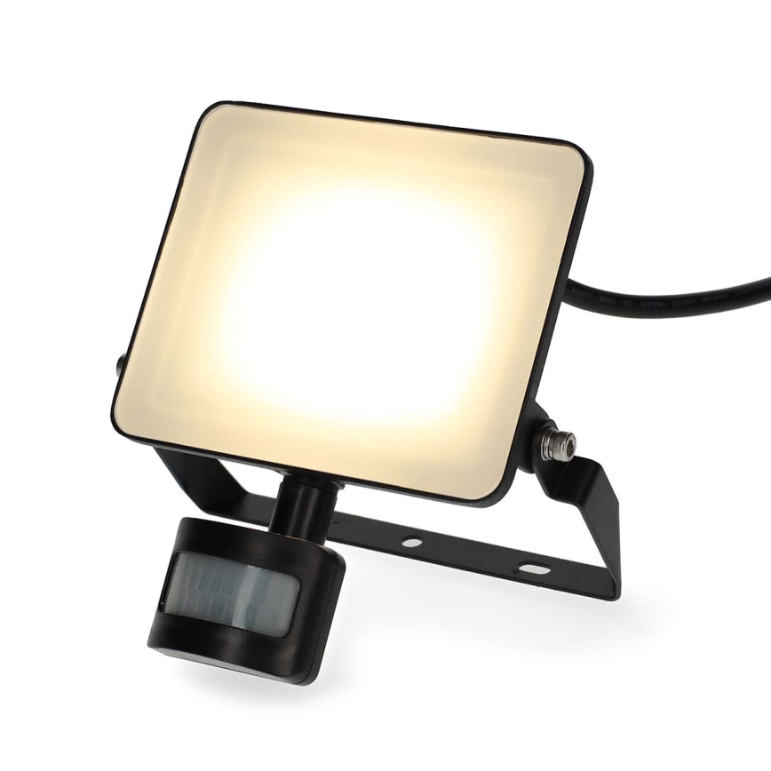 Reguliuojamas LED prožektorius SmartLife, kištukinis, su judesio jutikliu, 20W/230V, 3000-6500K, IP44, Wi‑Fi