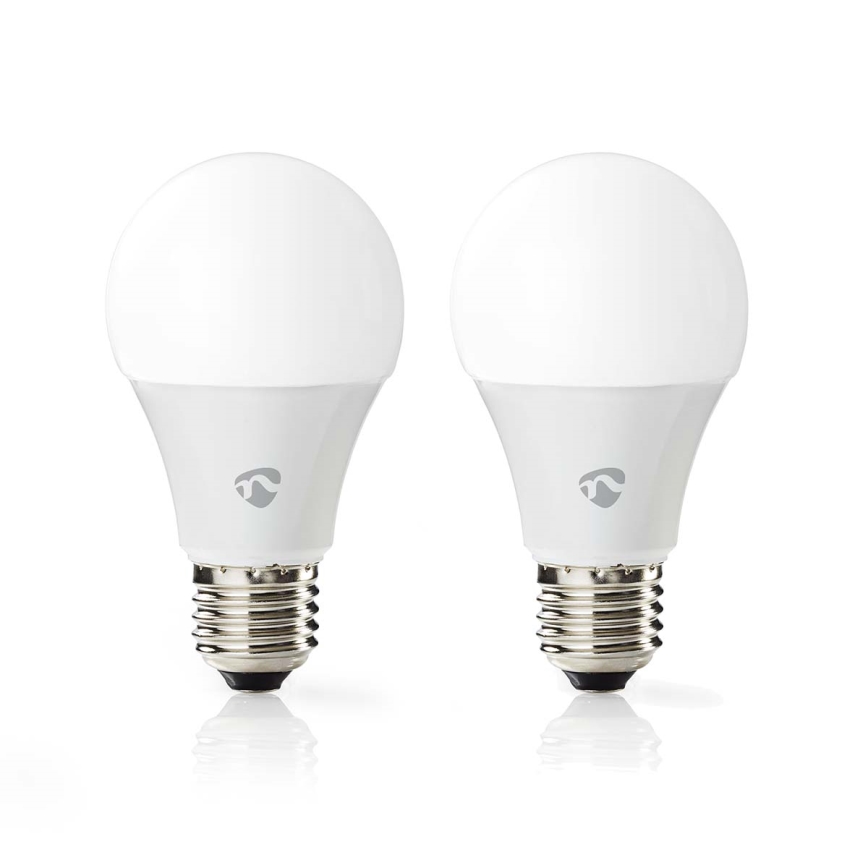 Rinkinys 2x LED RGBW dimeriuojamos lemputės SmartLife E27/9W/230V Wi-Fi 2700-6500K
