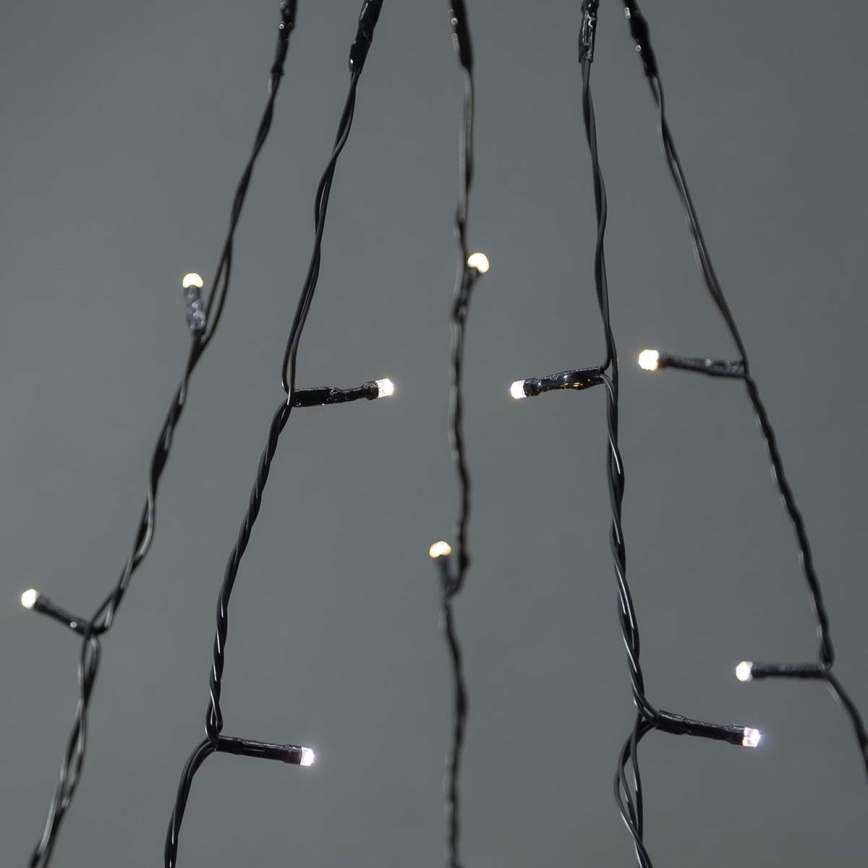 LED lauko Kalėdinė užuolaida (varvekliai) 200xLED / 8 funkcijų, 5x4m, IP65, Wi‑Fi (Tuya) — nuo šiltos iki šaltos baltos šviesos