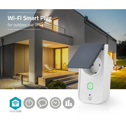 Išmanus lauko lizdas 3680W/230V/Tipas F SCHUKO/16A Wi-Fi IP44