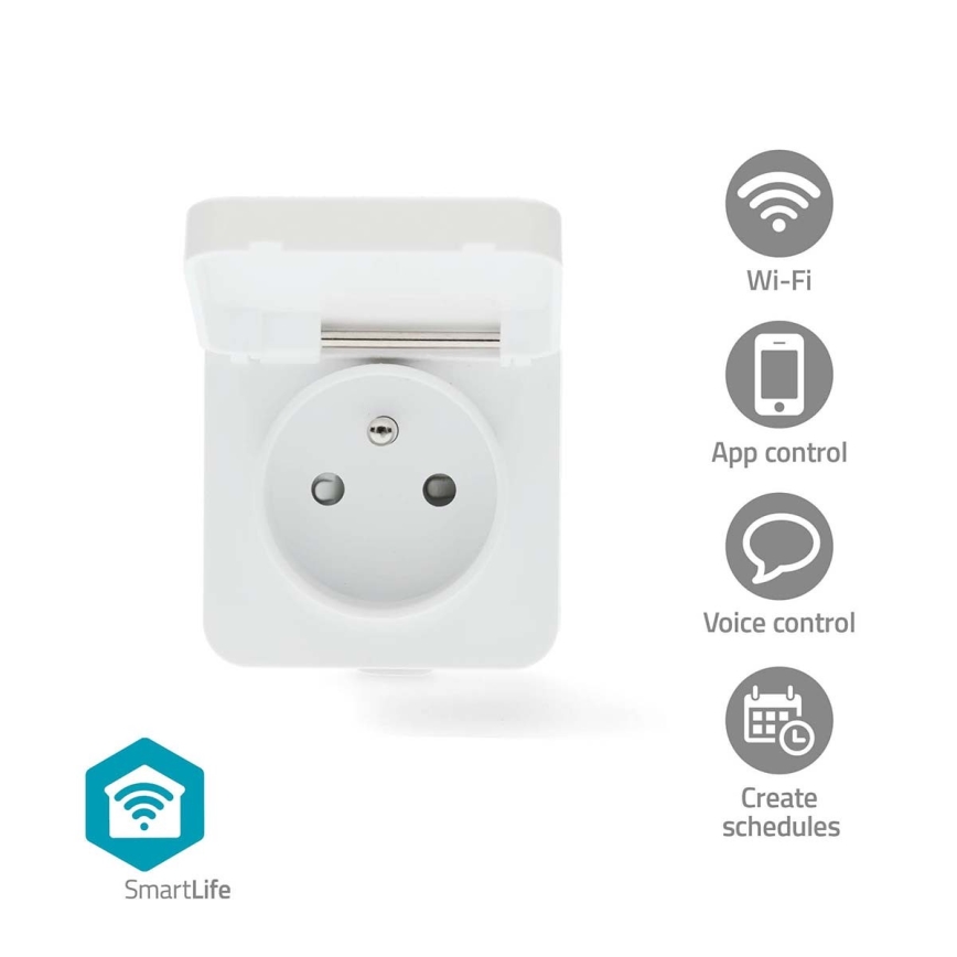 Išmanus kištukas 3680W/230V/ Type E/16A Wi-Fi Tuya IP44