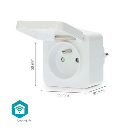 Išmanus kištukas 3680W/230V/ Type E/16A Wi-Fi Tuya IP44