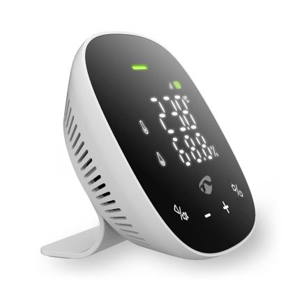 Išmanusis oro kokybės monitorius su LED ekranas SmartLife Wi-Fi