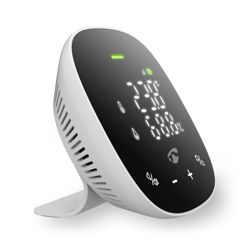 Išmanusis oro kokybės monitorius su LED ekranas SmartLife Wi-Fi
