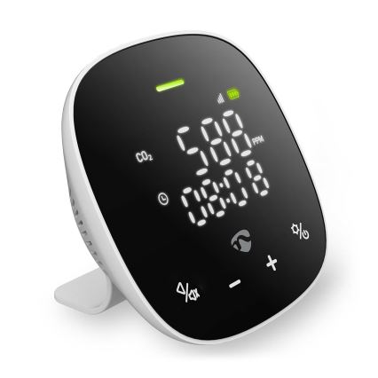 Išmanusis oro kokybės monitorius su LED ekranas SmartLife Wi-Fi