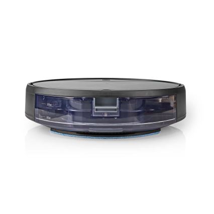 Išmanusis robotas dulkių siurblys su šluoste 28W/2500 mAh Wi-Fi juoda + nuotolinio valdymo pultas