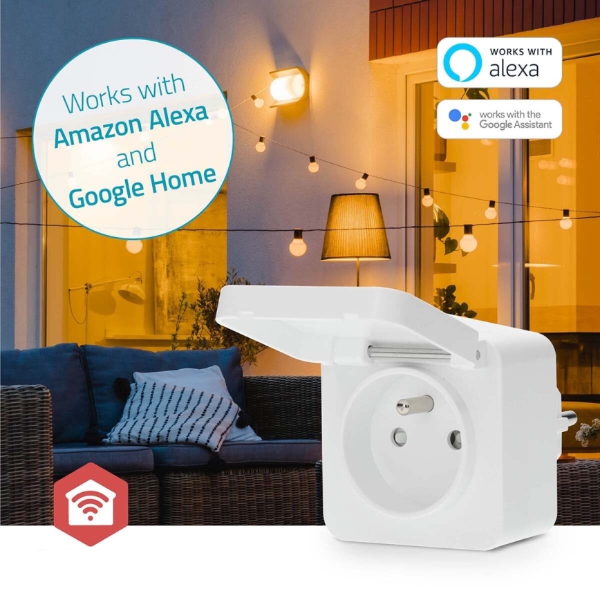 Išmanus kištukas Smartlife 3680W/230V/ Type E/16A Wi-Fi Tuya IP44