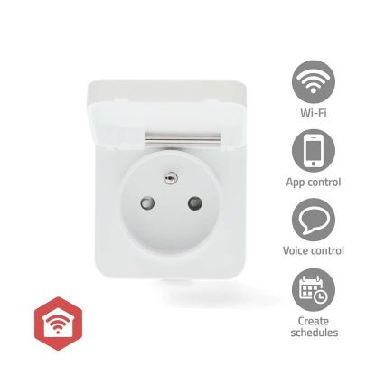 Išmanus kištukas Smartlife 3680W/230V/ Type E/16A Wi-Fi Tuya IP44