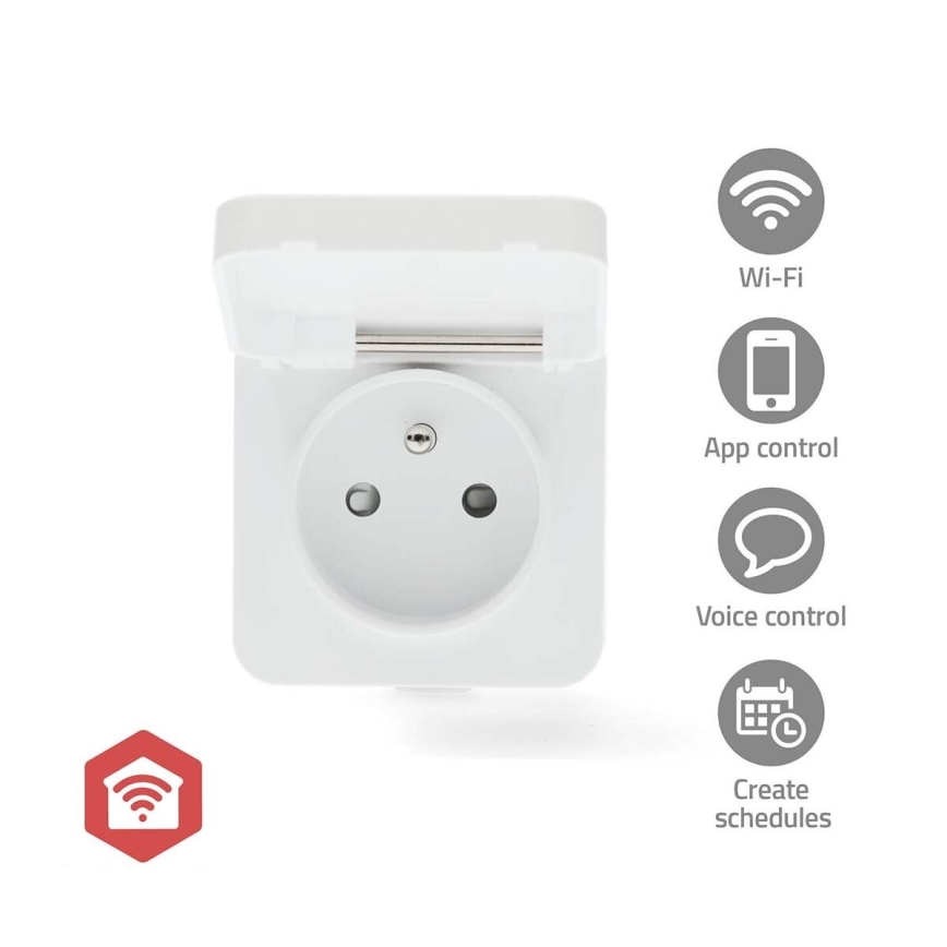 Išmanus kištukas Smartlife 3680W/230V/ Type E/16A Wi-Fi Tuya IP44