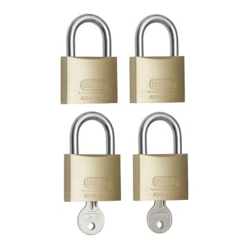 Nemef - RINKINYS 4x Pakabinamos spynos 20 mm žalvaris