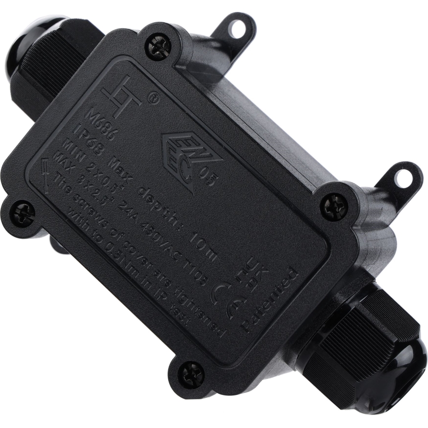 Neperšlampama jungiamoji dėžutė 24A/230V IP68
