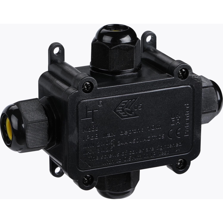Neperšlampama jungiamoji dėžutė 24A/230V IP68