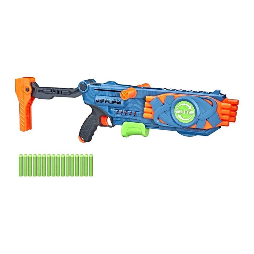 Nerf - Vaikiškas ginklas Elite 2.0 Flip-16 su priedais