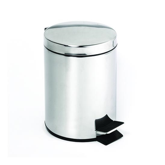 Nerūdijančio plieno šiukšlių dėžė 30x45 cm, sidabrinė
