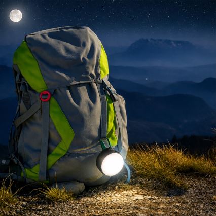 Nešiojama įkraunama LED lempa LUMINA POCKET, LED/5V, 500 mAh, juoda