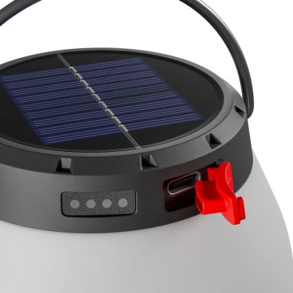 Nešiojama reguliuojamo ryškumo LED saulės įkraunama lempa LUMINA ORB LED/5V 800 mAh
