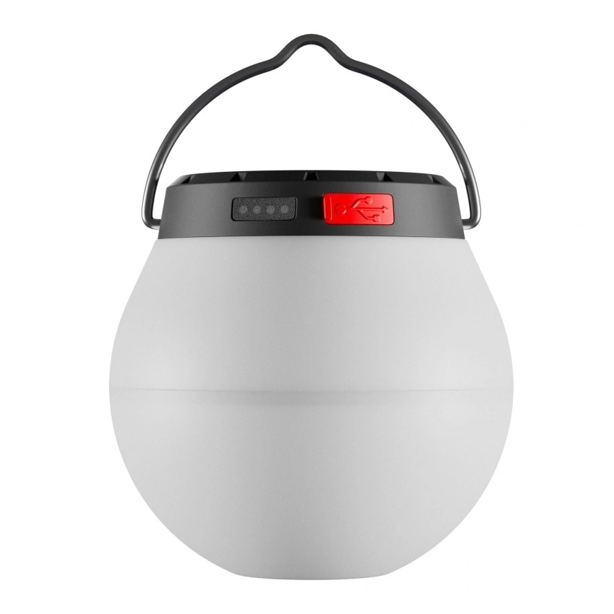 Nešiojama reguliuojamo ryškumo LED saulės įkraunama lempa LUMINA ORB LED/5V 800 mAh
