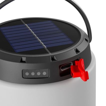 Nešiojama, reguliuojamo ryškumo saulės įkraunama LED lempa LUMINA TUBO LED/5V 800 mAh